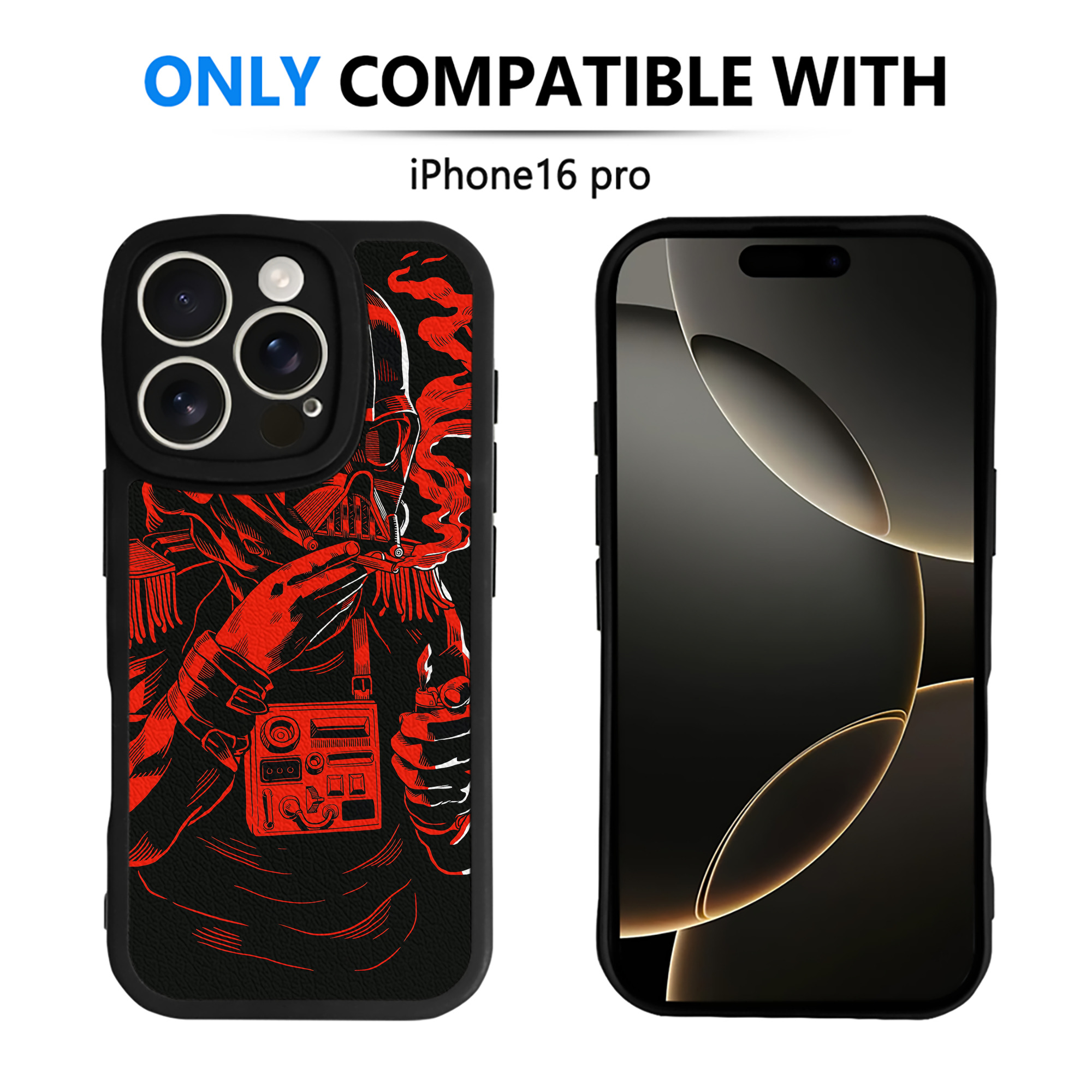 （画像用） スター・ウォーズ Star Wars 【iPhone 16シリーズ対応】シリコンスマホケース（レザー調） 材質：シリコン
